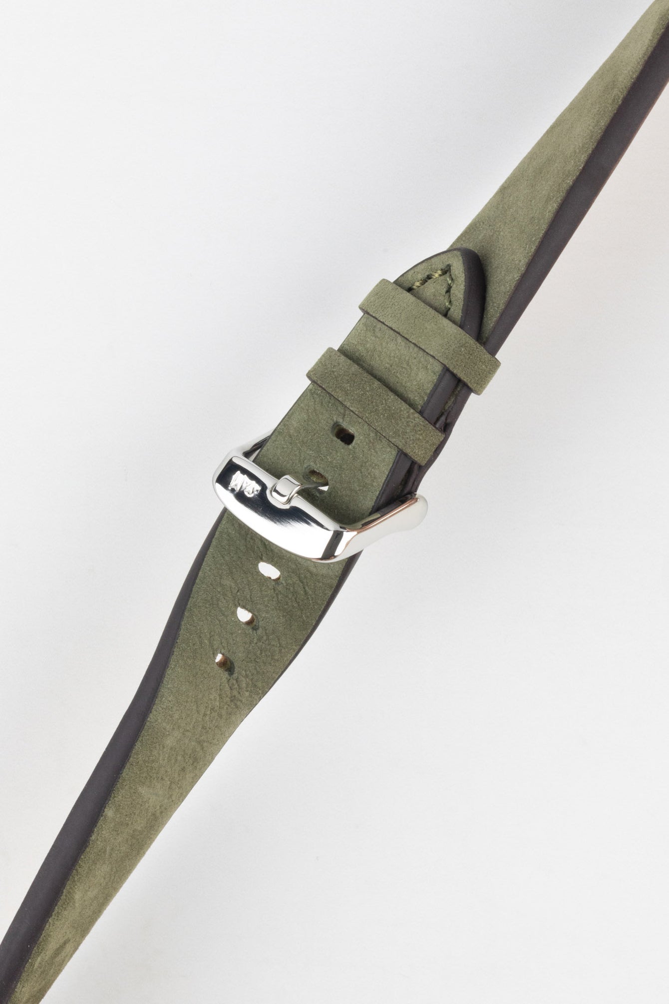 Morellato BRAMANTE Vintage Calfskin Leather Watch Strap in GREEN