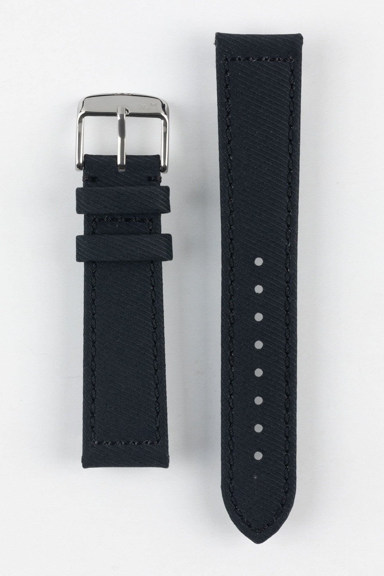 Morellato CORFÙ Recycled Gabardine Fabric Watch Strap in BLACK