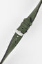 Morellato CROQUET Quick-Release Leather Watch Strap in GREEN