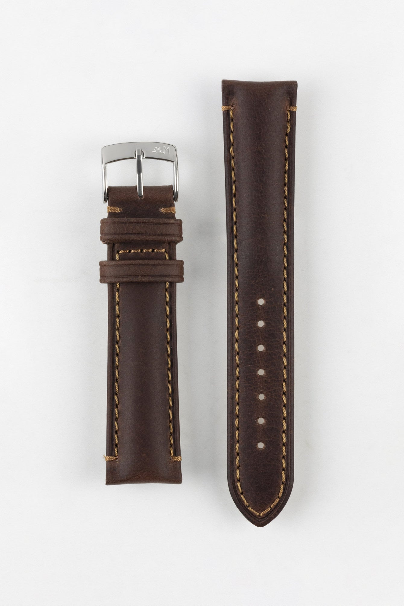 Morellato DERAIN Smooth Calfskin Leather Watch Strap in BROWN