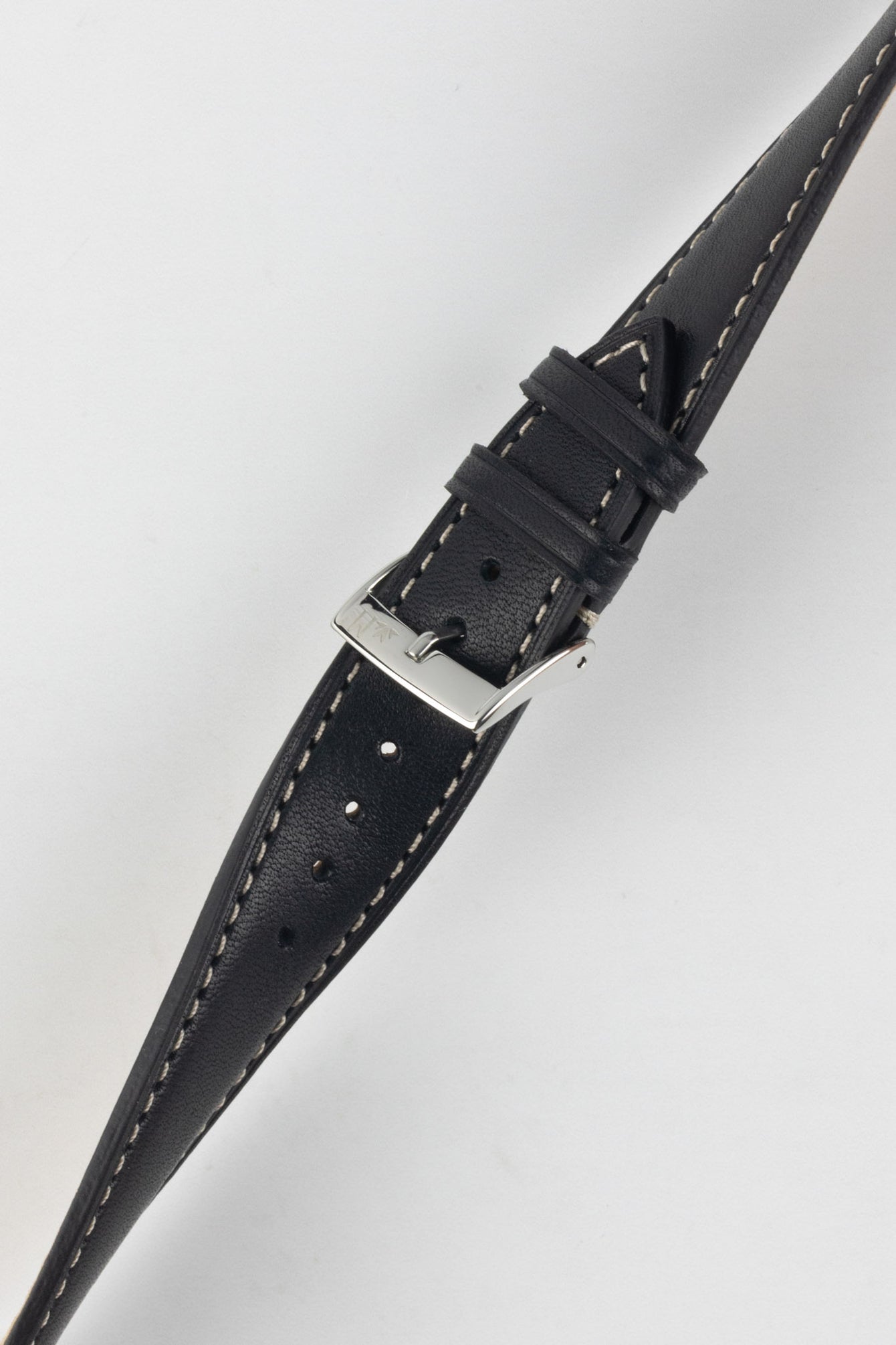 Morellato EL GRECO Calfskin Leather Watch Strap in BLACK