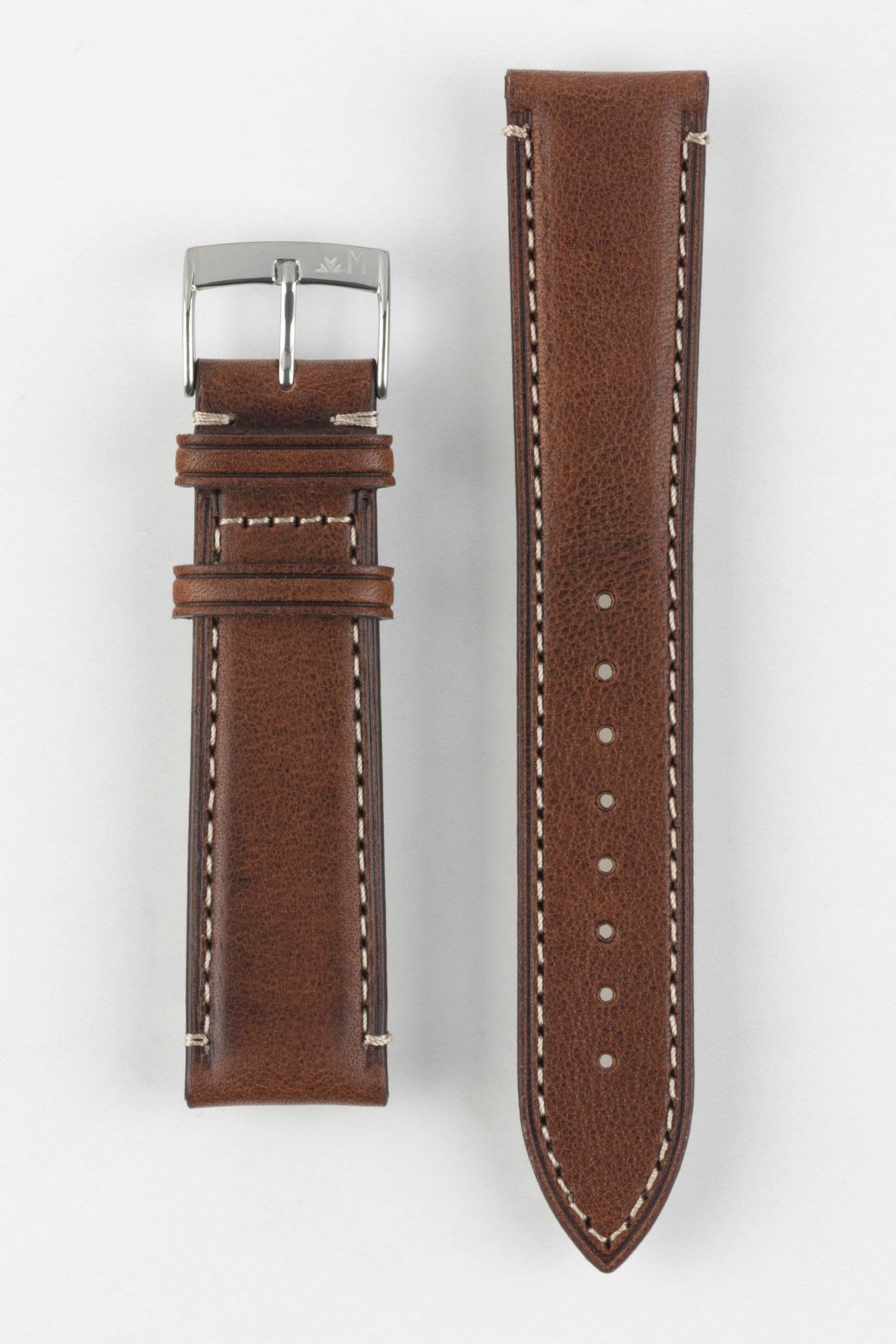 Morellato EL GRECO Calfskin Leather Watch Strap in BROWN