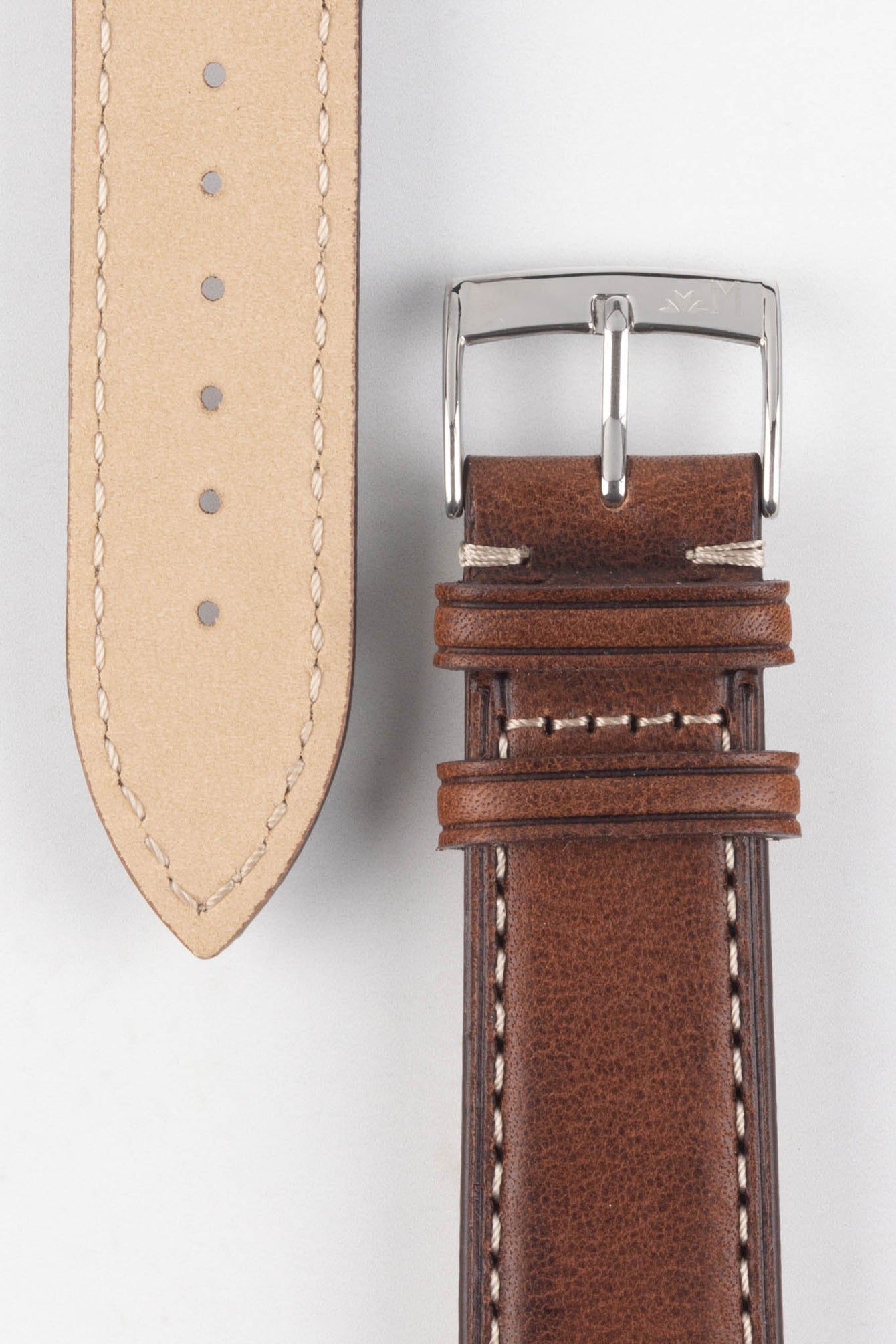 Morellato EL GRECO Calfskin Leather Watch Strap in BROWN