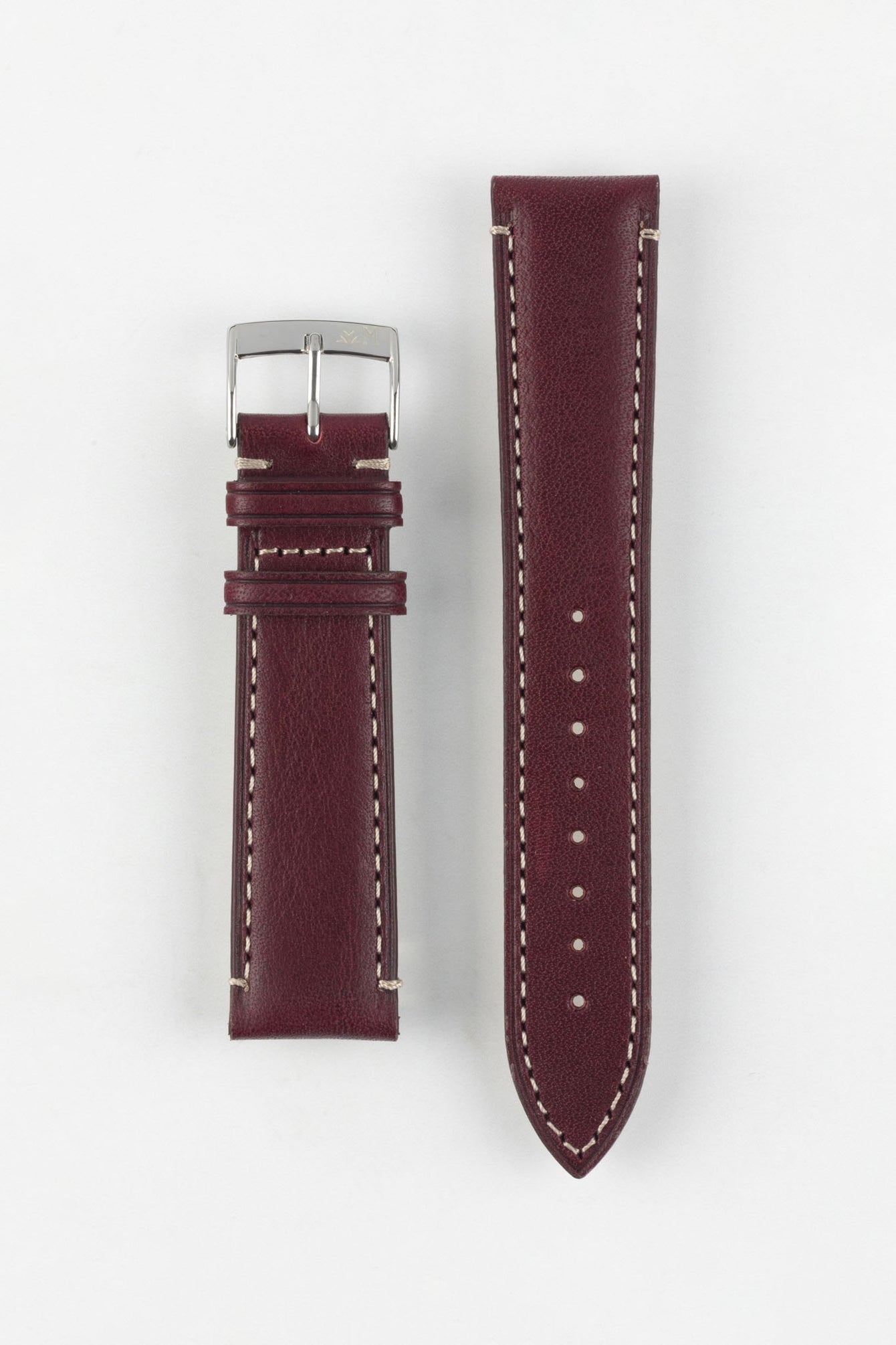 Morellato EL GRECO Calfskin Leather Watch Strap in BURGUNDY