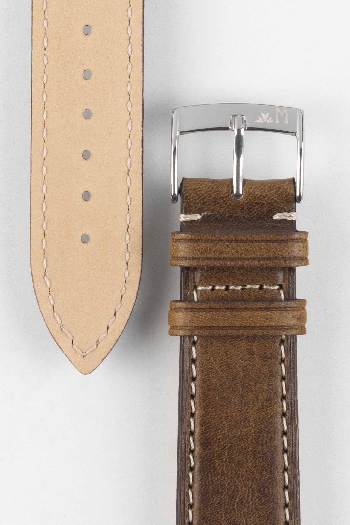 Morellato EL GRECO Calfskin Leather Watch Strap in GREEN