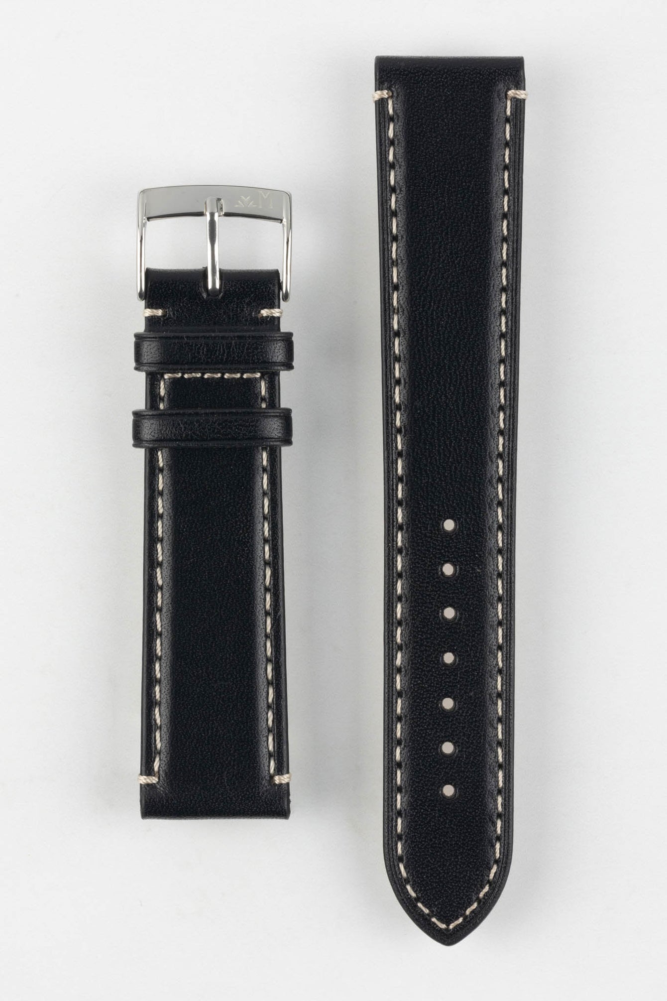 Morellato GAUDÌ Calfskin Leather Watch Strap in BLACK