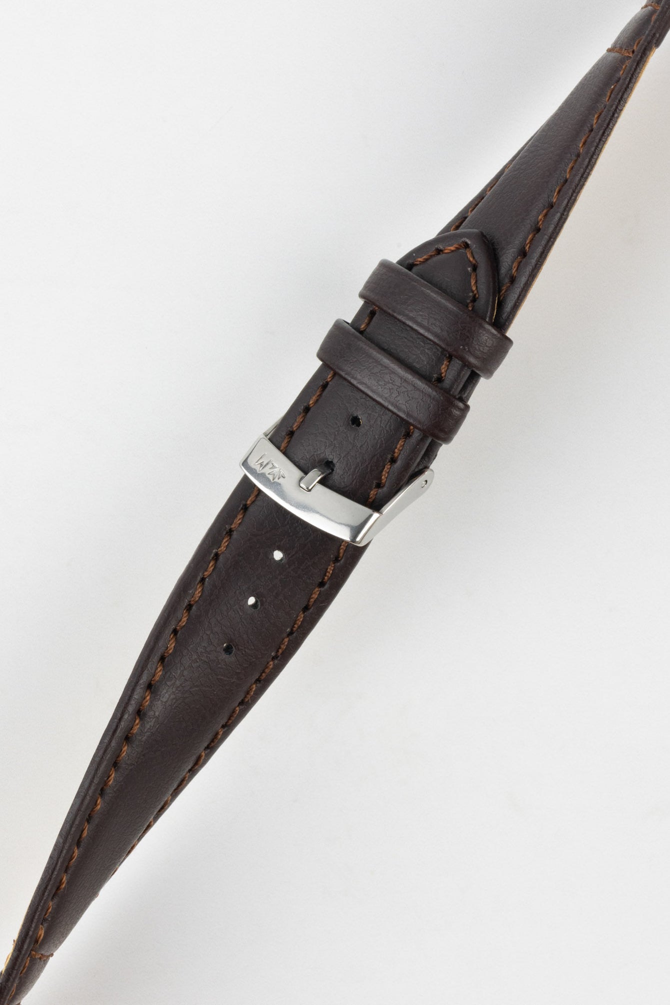 Morellato GINEPRO Buffalo-Grain Vegan Leather Watch Strap in BROWN