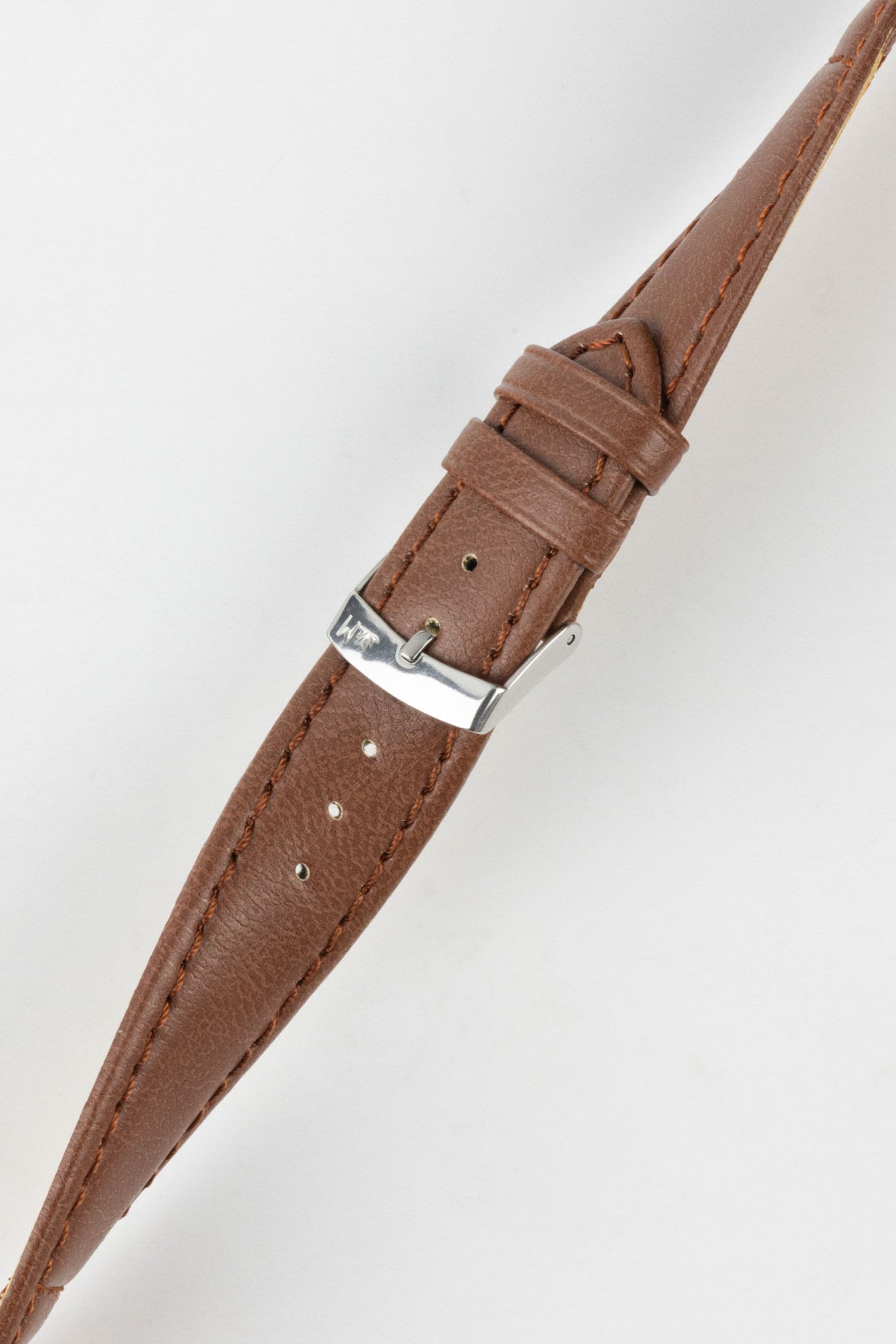 Morellato GINEPRO Buffalo-Grain Vegan Leather Watch Strap in GOLD BROWN