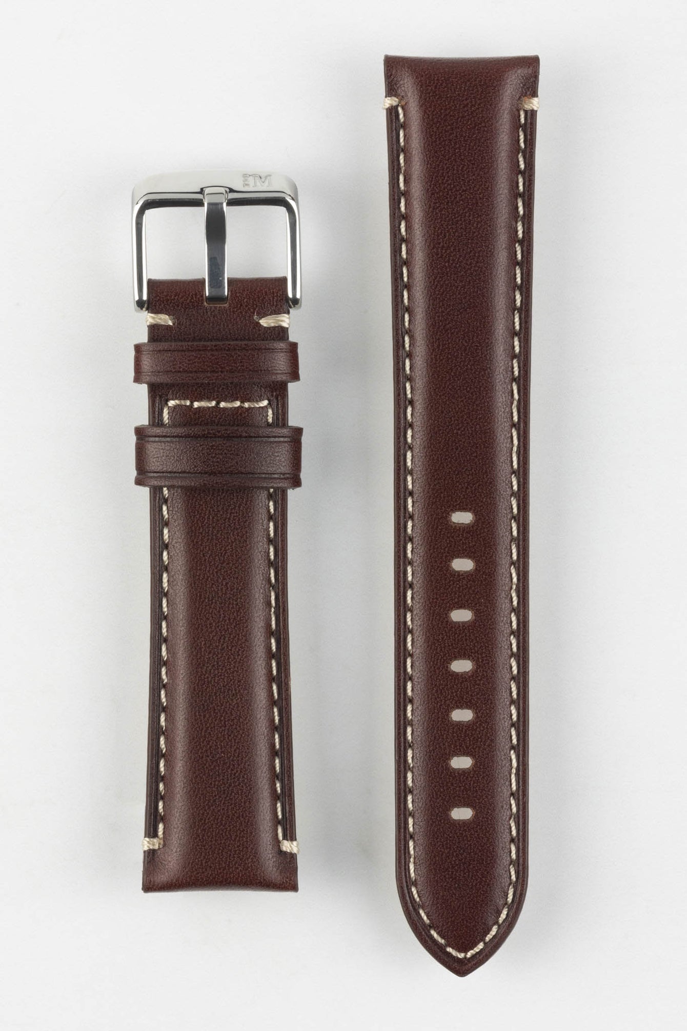 Morellato GIORGIONE Smooth Calfskin Leather Watch Strap in BROWN