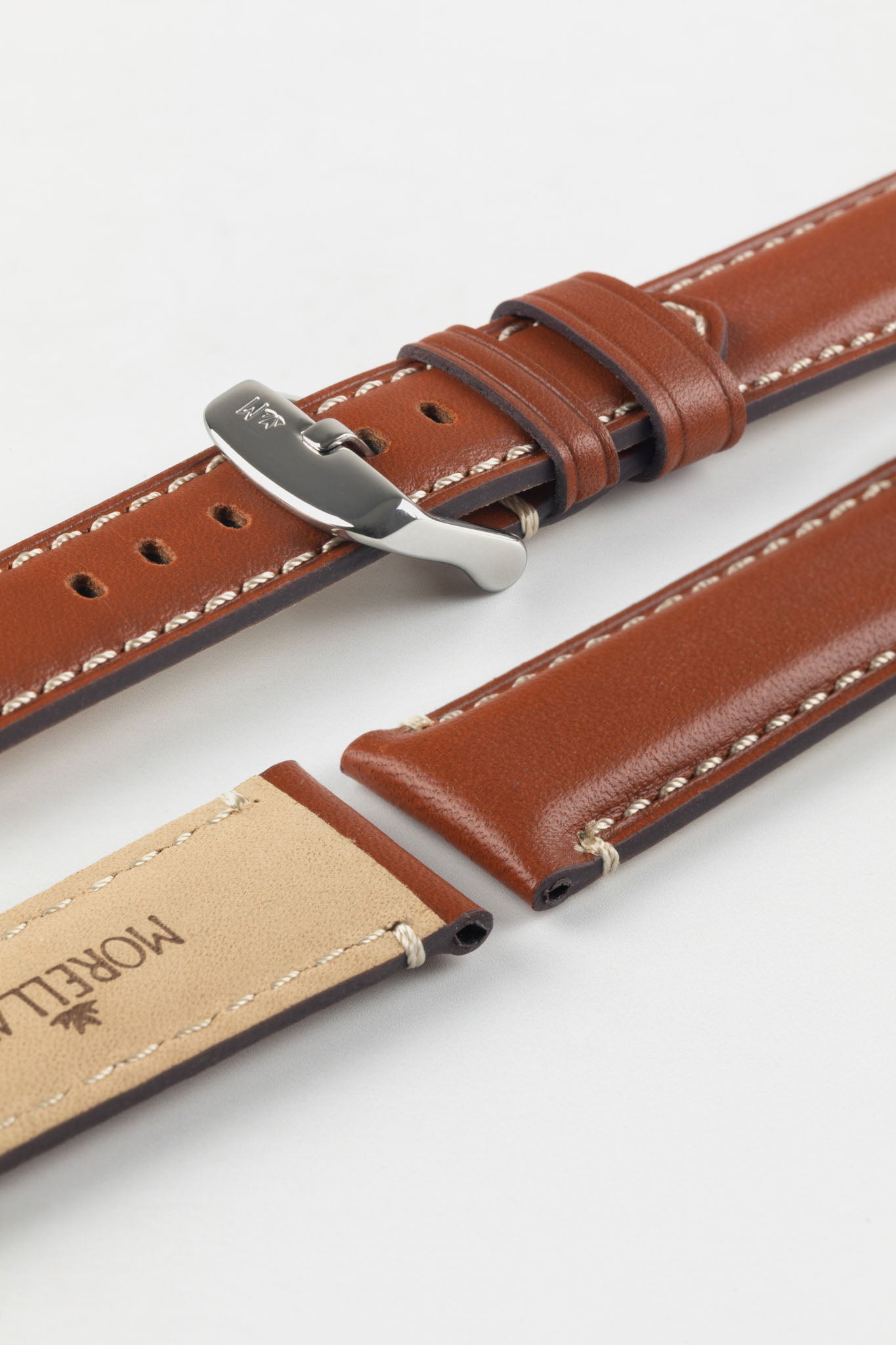 Morellato GIORGIONE Smooth Calfskin Leather Watch Strap in GOLD 