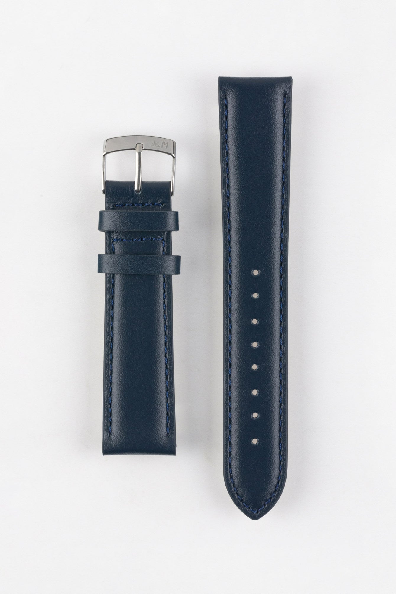 Morellato GRAFIC Calfskin Leather Performance Watch Strap in BLUE