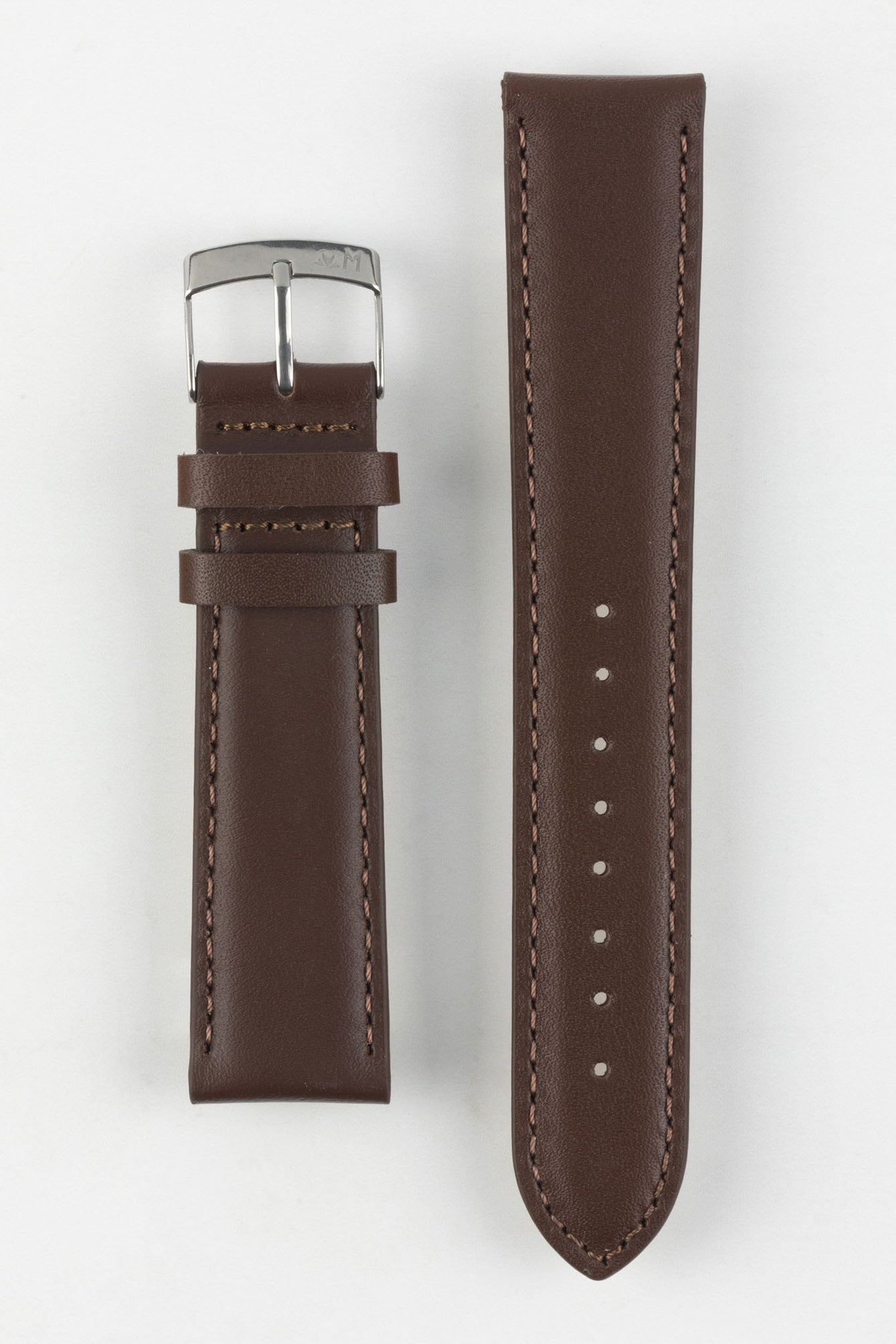 Morellato GRAFIC Calfskin Leather Performance Watch Strap in BROWN