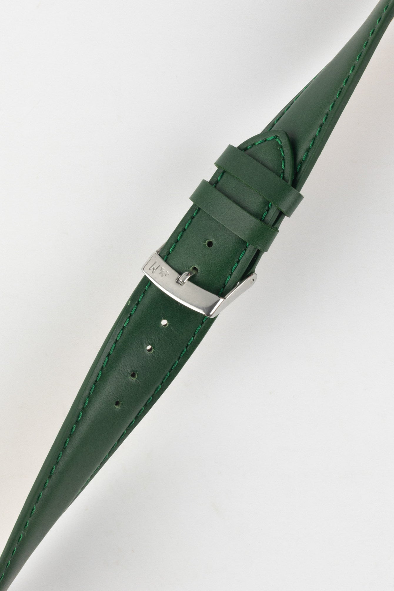 Morellato GRAFIC Calfskin Leather Performance Watch Strap in GREEN