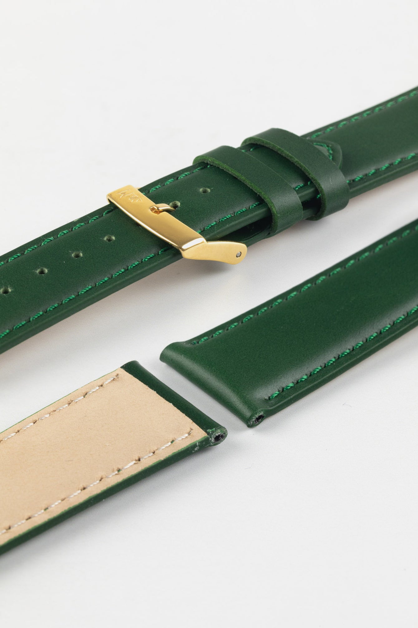 Morellato GRAFIC Calfskin Leather Performance Watch Strap in GREEN