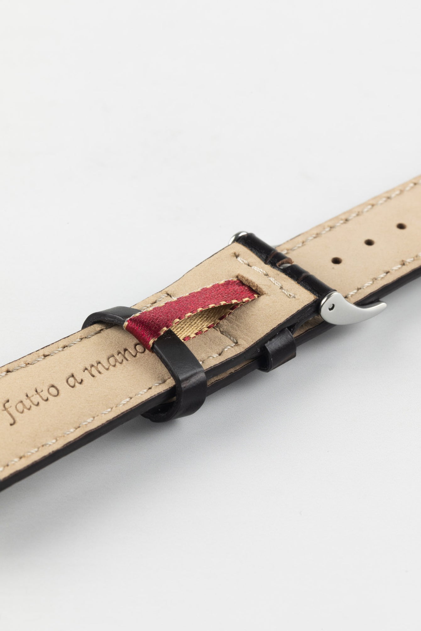 Morellato GUTTUSO Alligator-Embossed Leather Watch Strap in BROWN