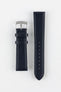 Morellato LAURO Goatskin-Grain Vegan Leather Watch Strap in BLUE