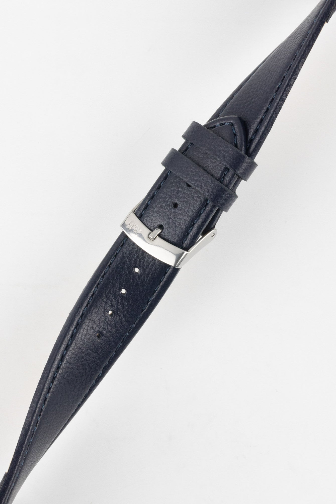 Morellato LAURO Goatskin-Grain Vegan Leather Watch Strap in BLUE