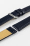 Morellato LAURO Goatskin-Grain Vegan Leather Watch Strap in BLUE