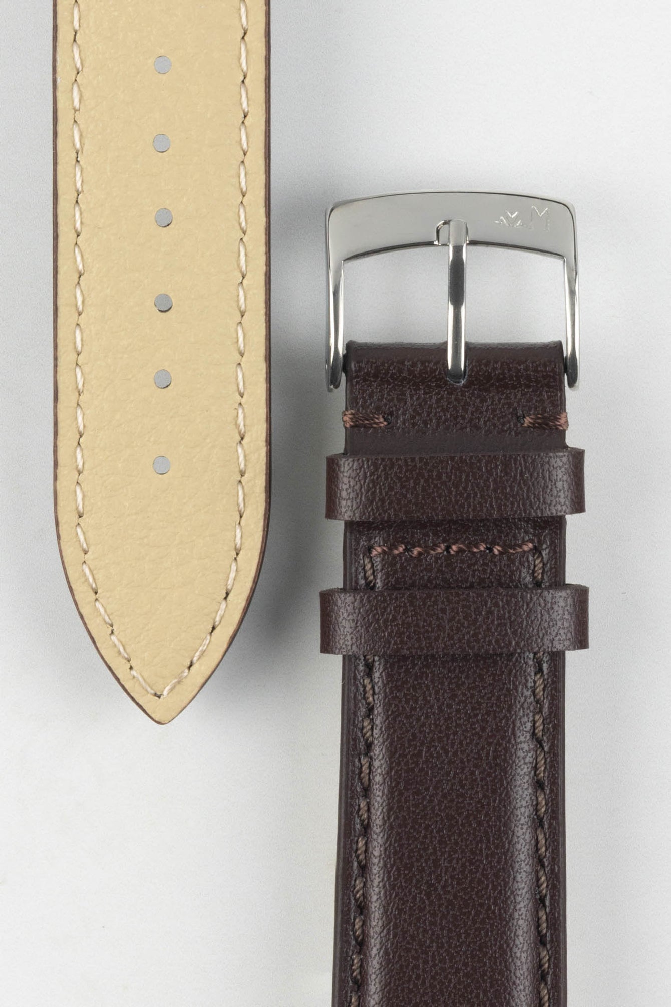 Morellato NAXOS Recycled Leather-Fibre Watch Strap in BROWN