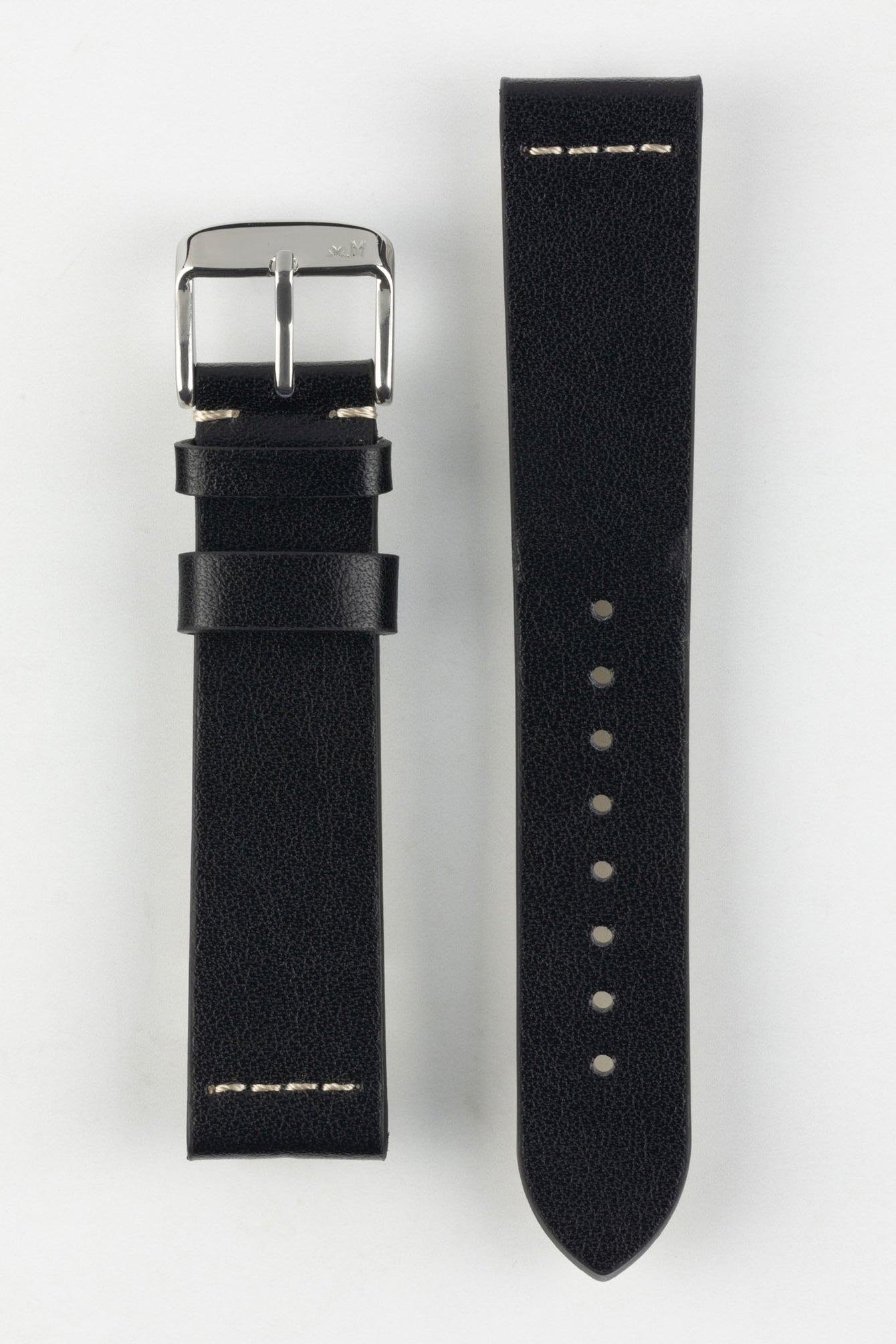 Morellato PAROS Recycled Leather-Fibre Watch Strap in BLACK