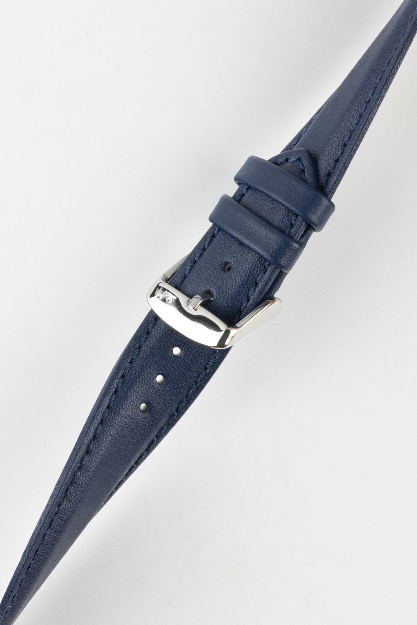 Morellato ROWING Water-Resistant Calfskin Leather Watch Strap in BLUE