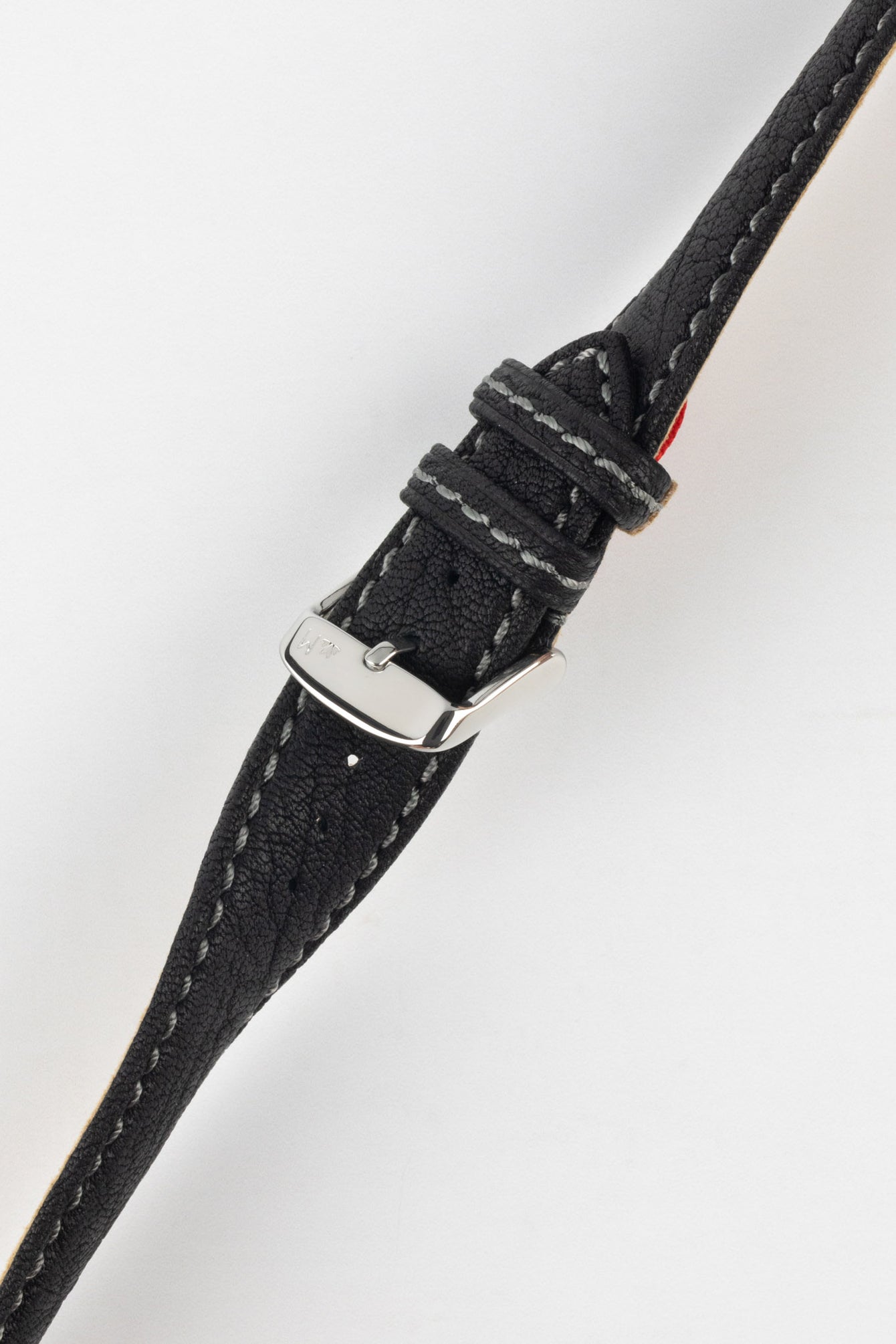 Morellato TINTORETTO Genuine Deerskin Leather Watch Strap in BLACK