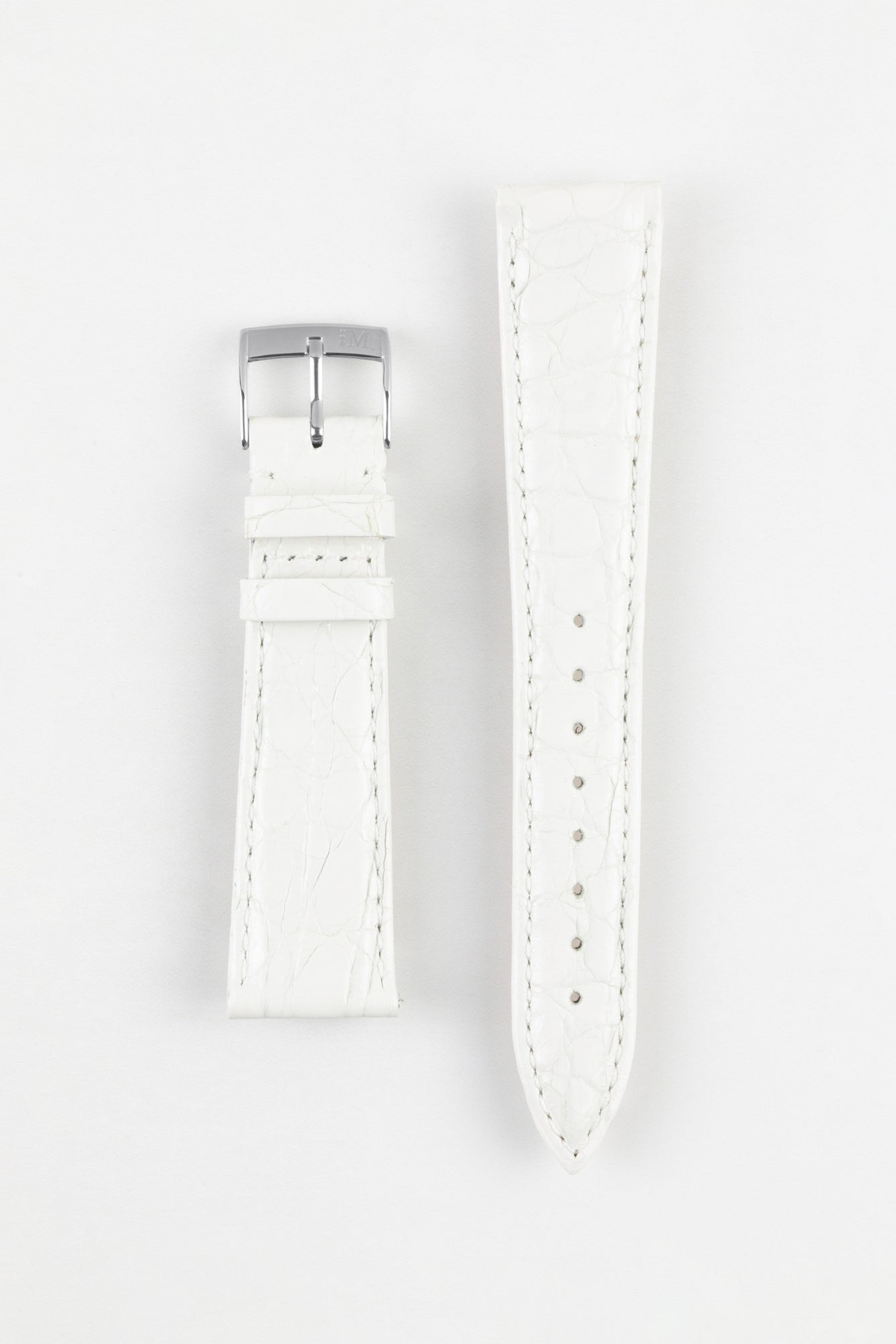 Morellato TRACY Genuine Crocodile Watch Strap in WHITE