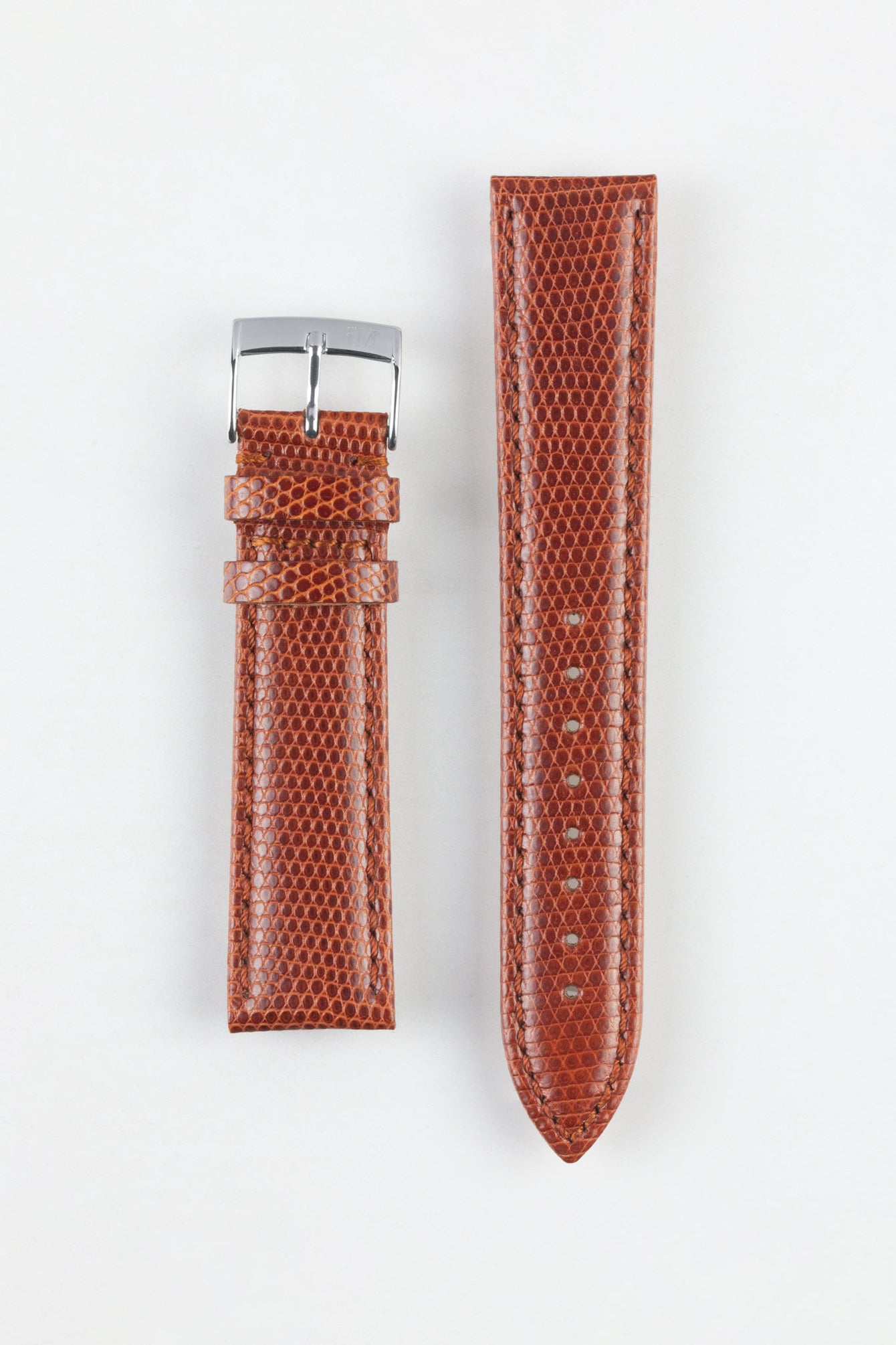 Morellato VIOLINO Genuine Lizard Skin Strap in GOLD BROWN