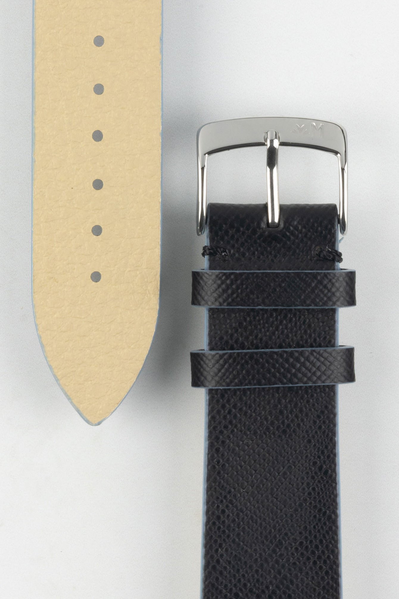 Morellato ZANTE Recycled Leather-Fibre Watch Strap in BLACK