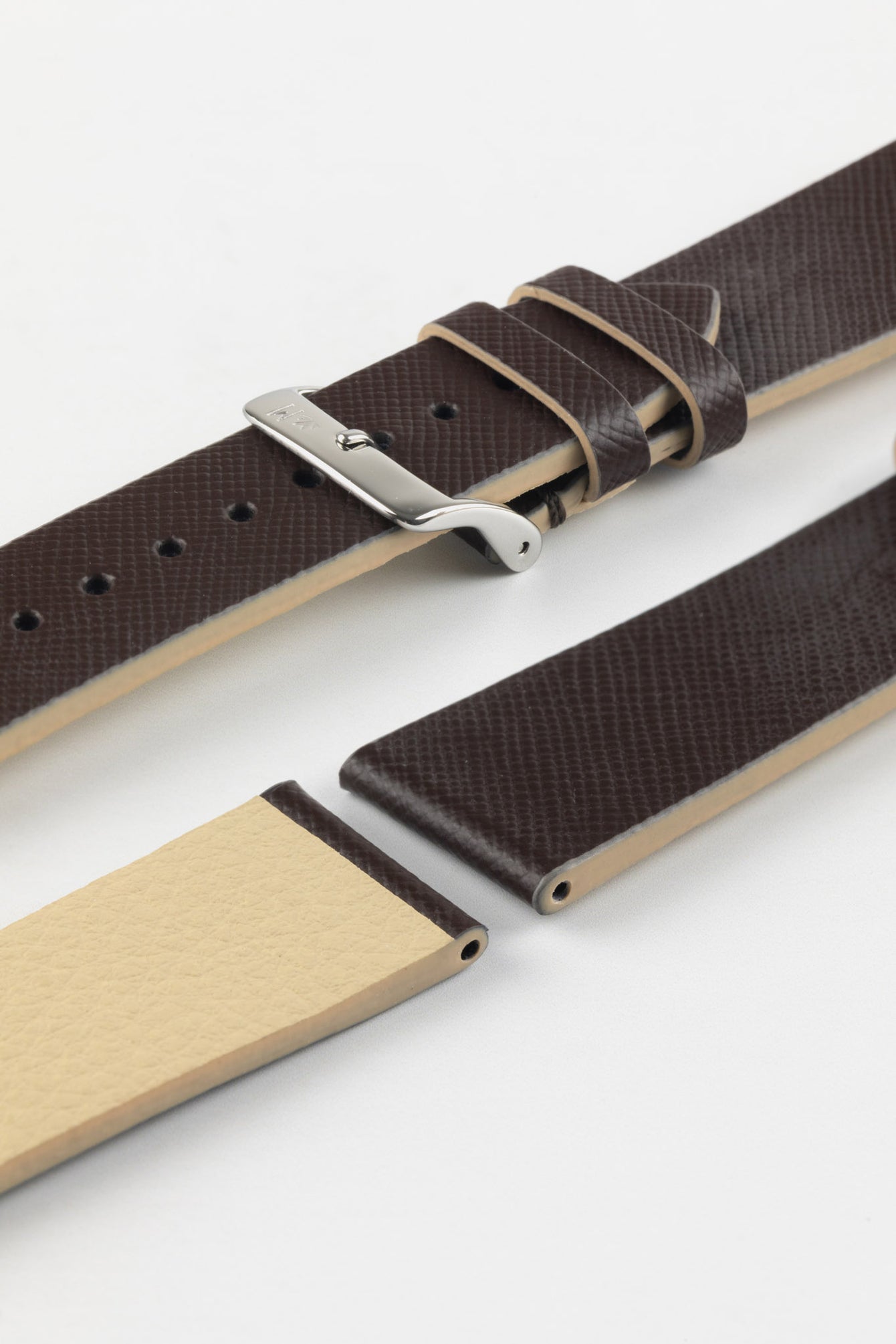 Morellato ZANTE Recycled Leather-Fibre Watch Strap in BROWN