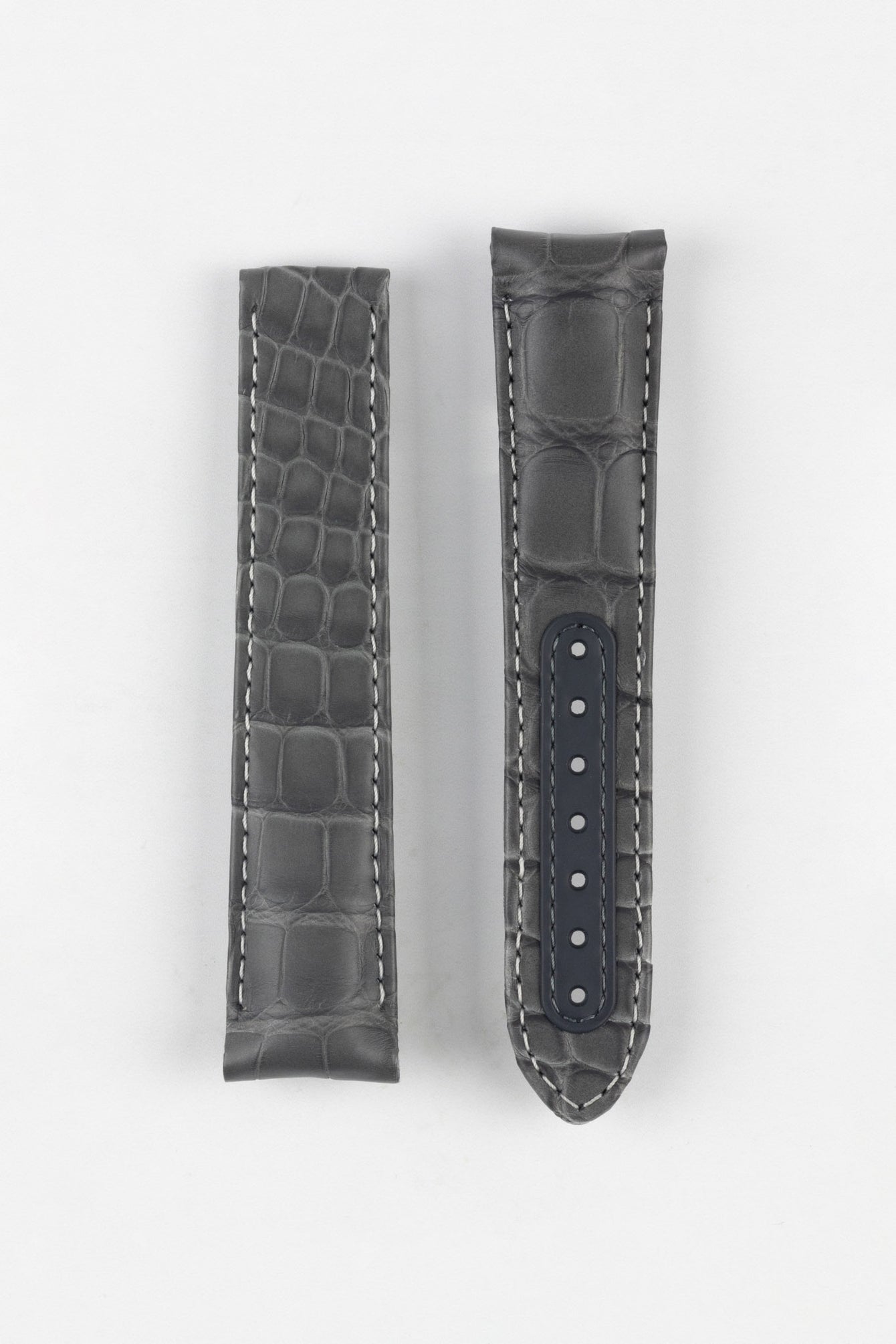 OMEGA CUZ004450 Grey Side of the Moon Alligator Deployment Watch Strap