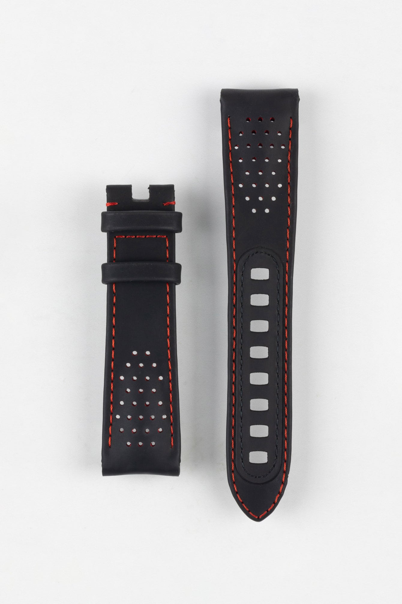 OMEGA CVZ013918 Speedmaster Alinghi Watch Strap in BLACK with Red Stitch