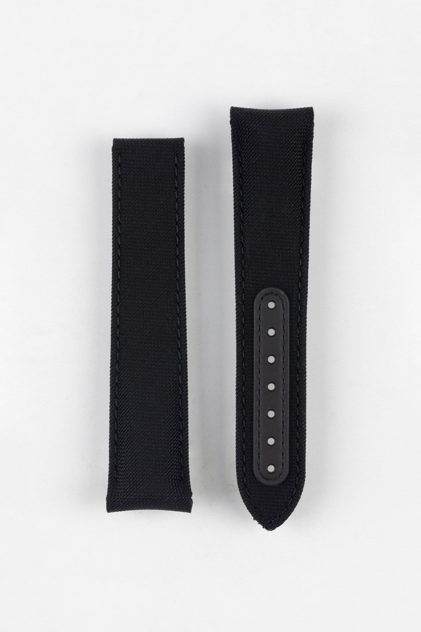 OMEGA 'Black Black' MoonWatch Black Deployment Nylon Watch Strap