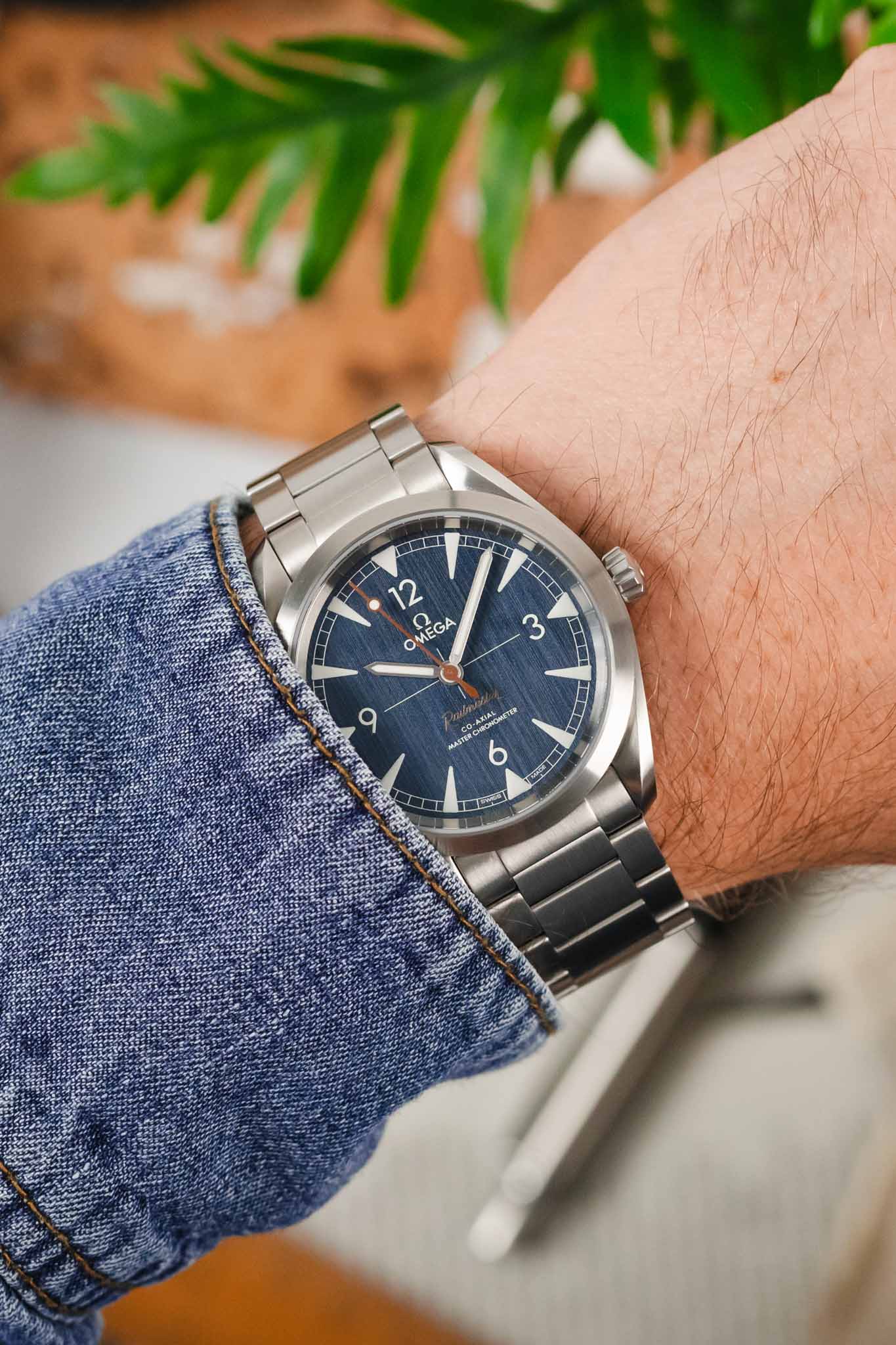 Omega railmaster blue hotsell