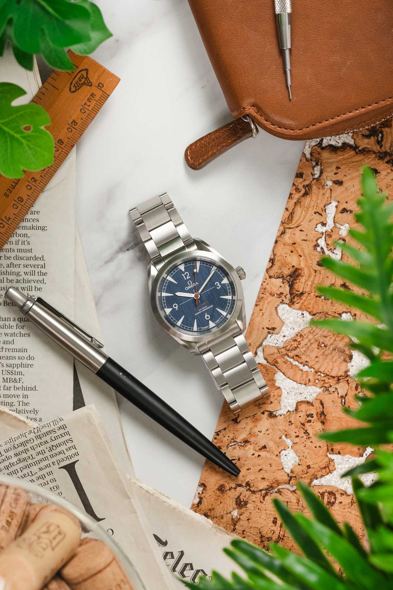 OMEGA Railmaster 40mm Watch - Denim Blue Dial