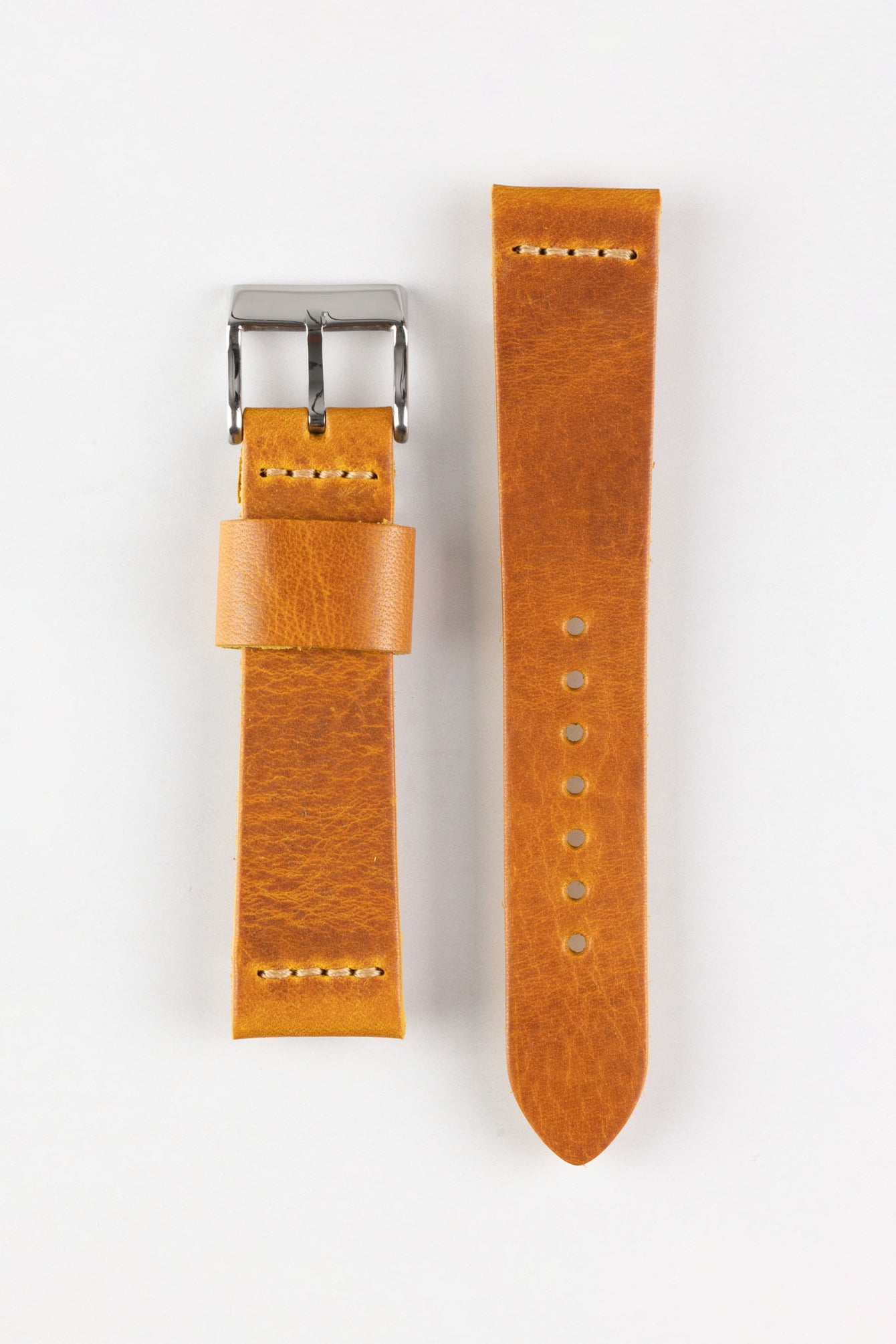 Pebro ARTISAN Leather Watch Strap in GOLD BROWN