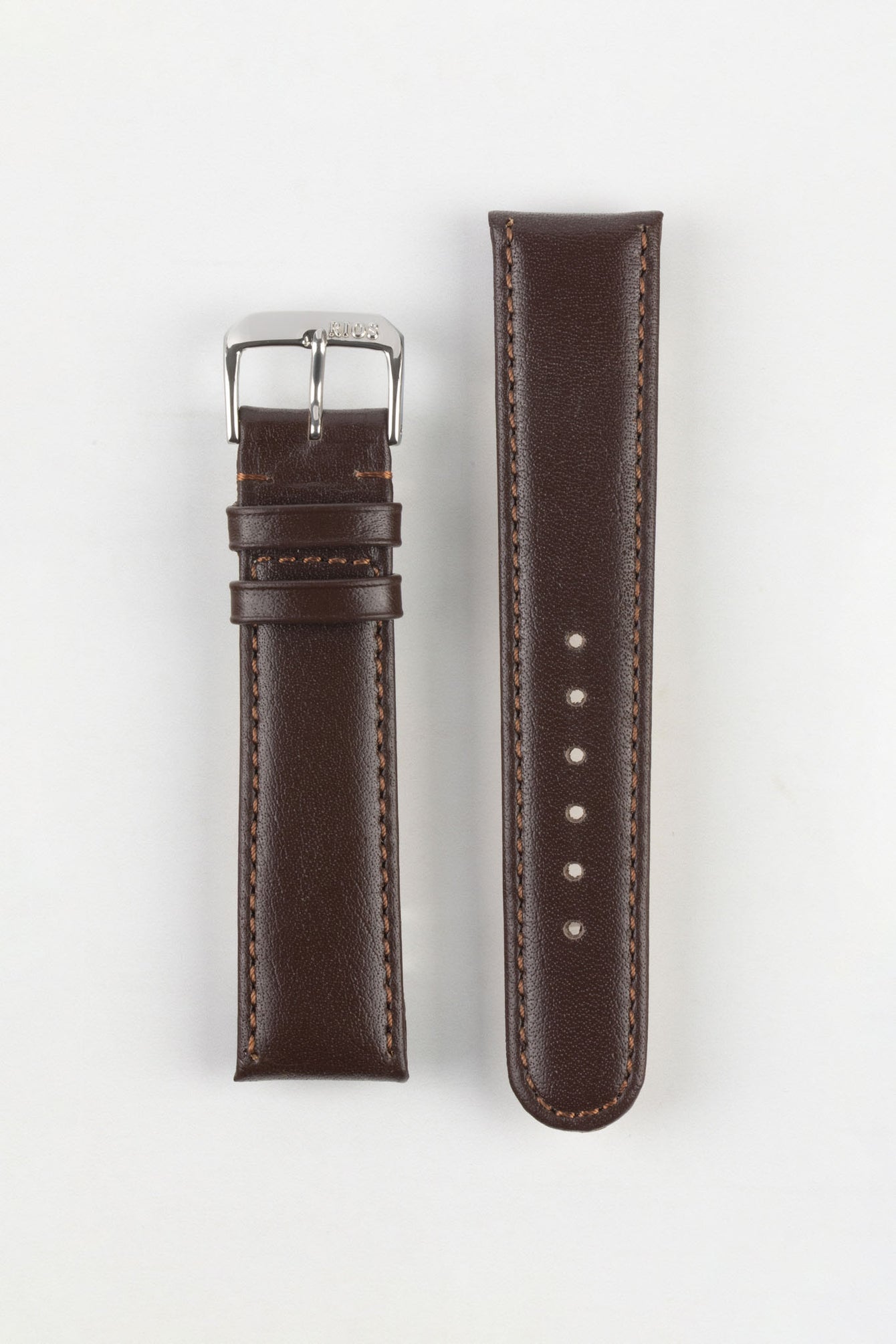 RIOS1931 ARIZONA Genuine Saddle Leather Hook-On Watch Strap in MOCHA