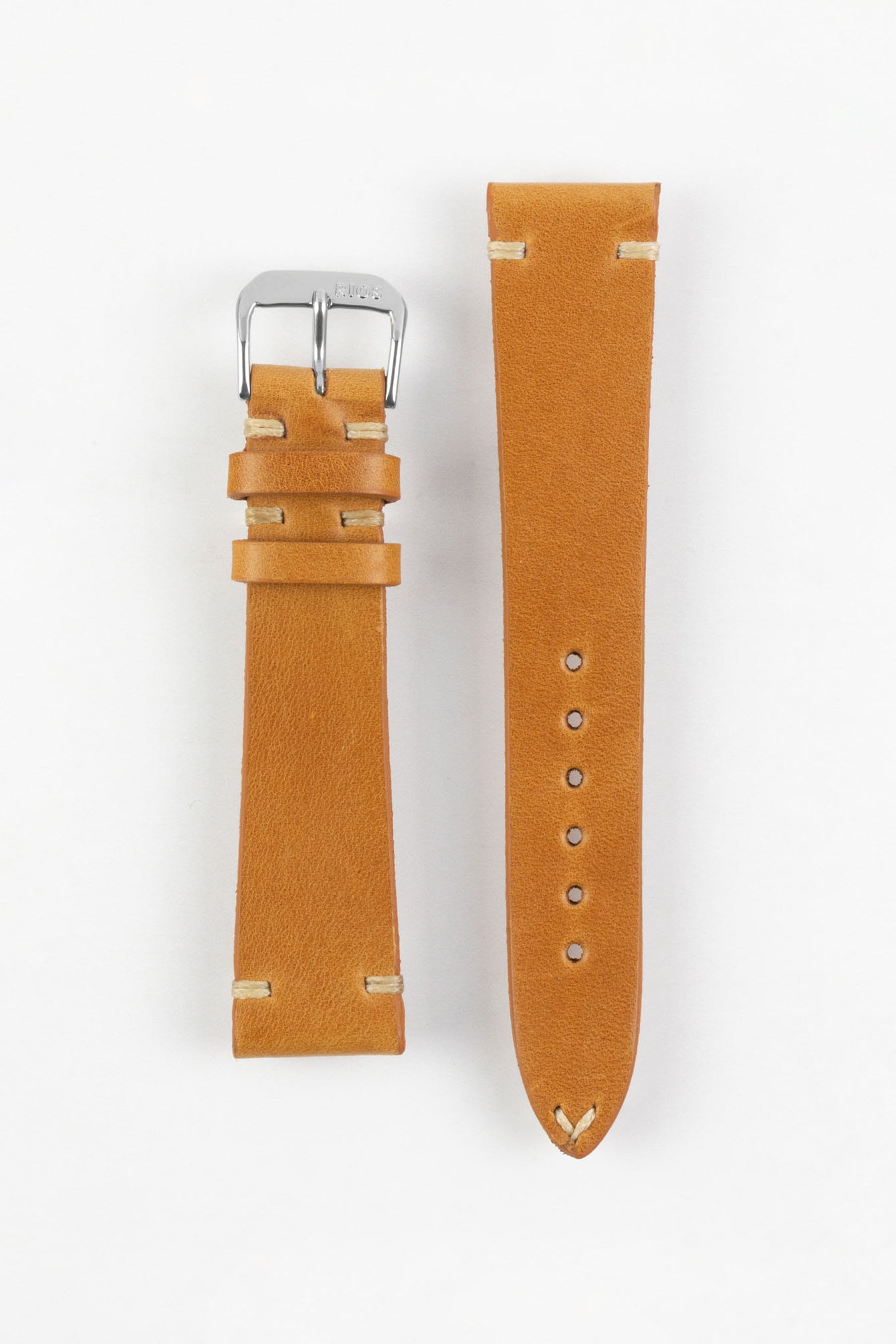 RIOS1931 BEDFORD Genuine Vintage Leather Watch Strap in HONEY