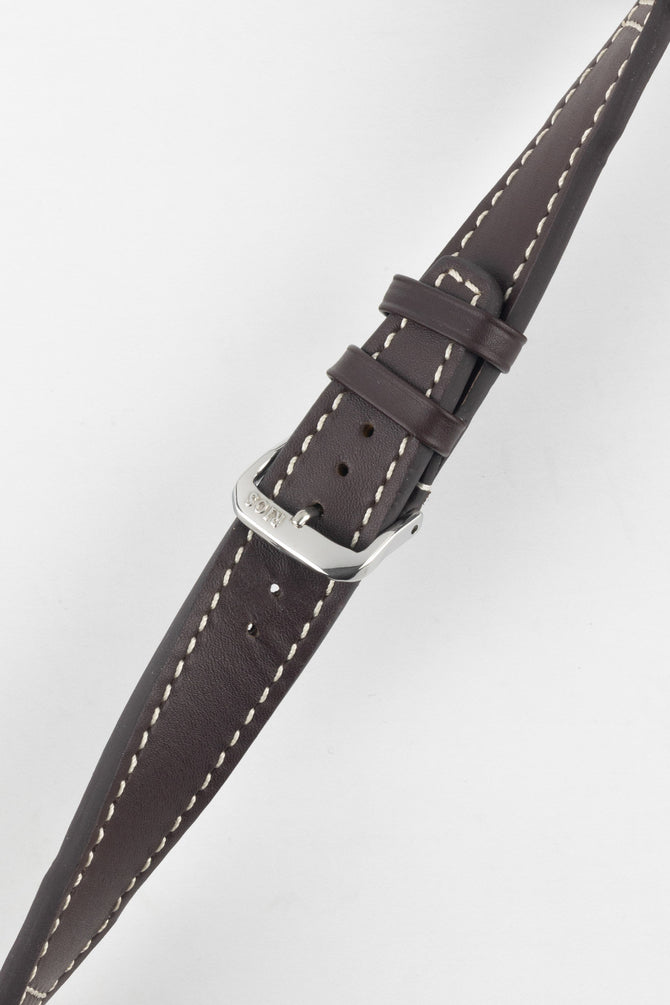 RIOS1931 BLIZZARD Genuine Calfskin Leather Watch Strap in Mocha