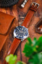 RIOS1931 CHICAGO Shell Cordovan Leather Watch Strap in COGNAC