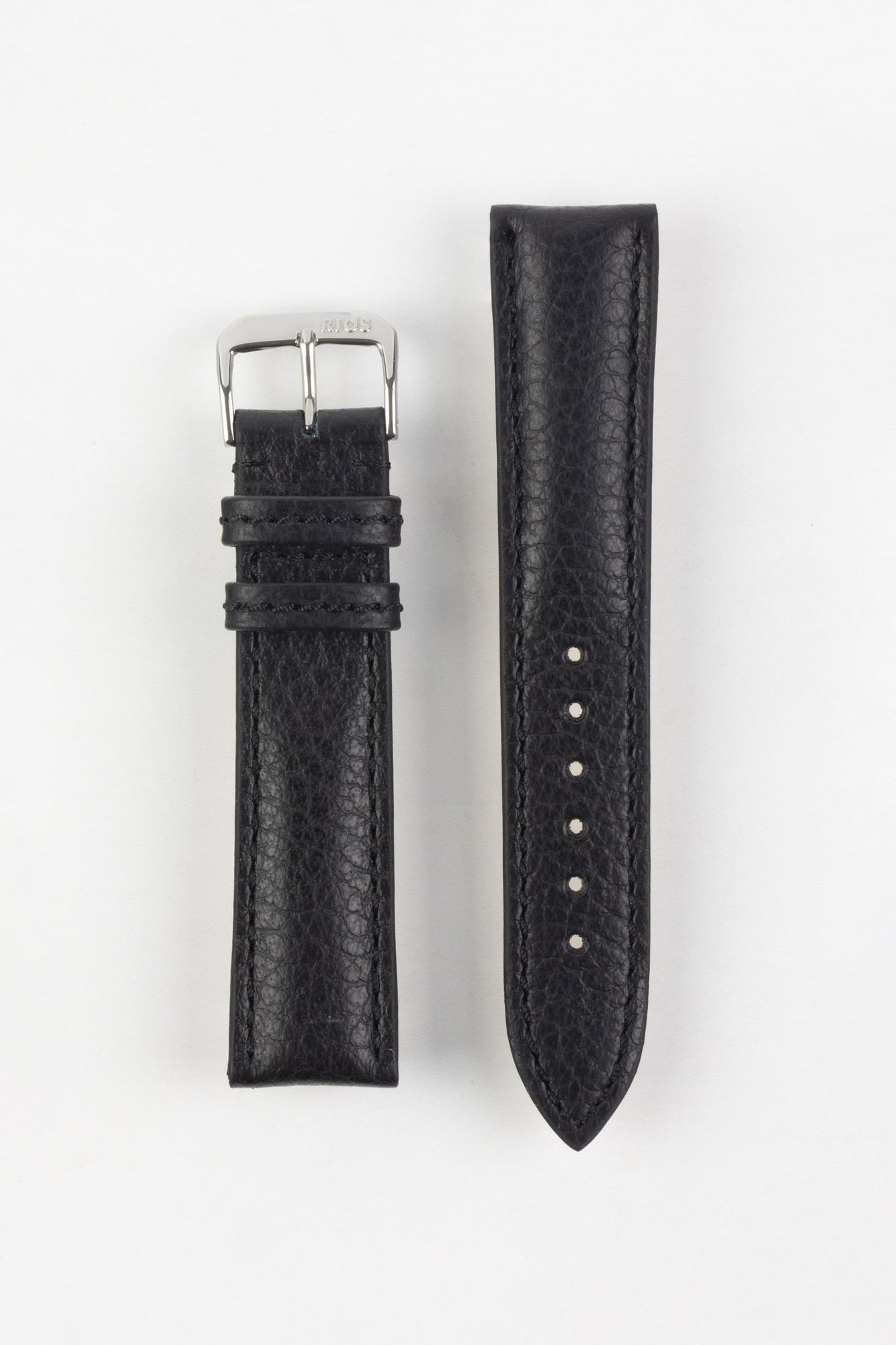 RIOS1931 COLORADO Genuine Buffalo Leather Watch Strap in BLACK