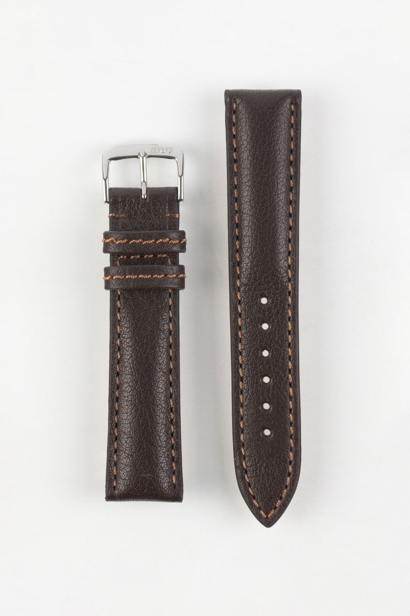 RIOS1931 COLORADO Genuine Buffalo Leather Watch Strap in MOCHA