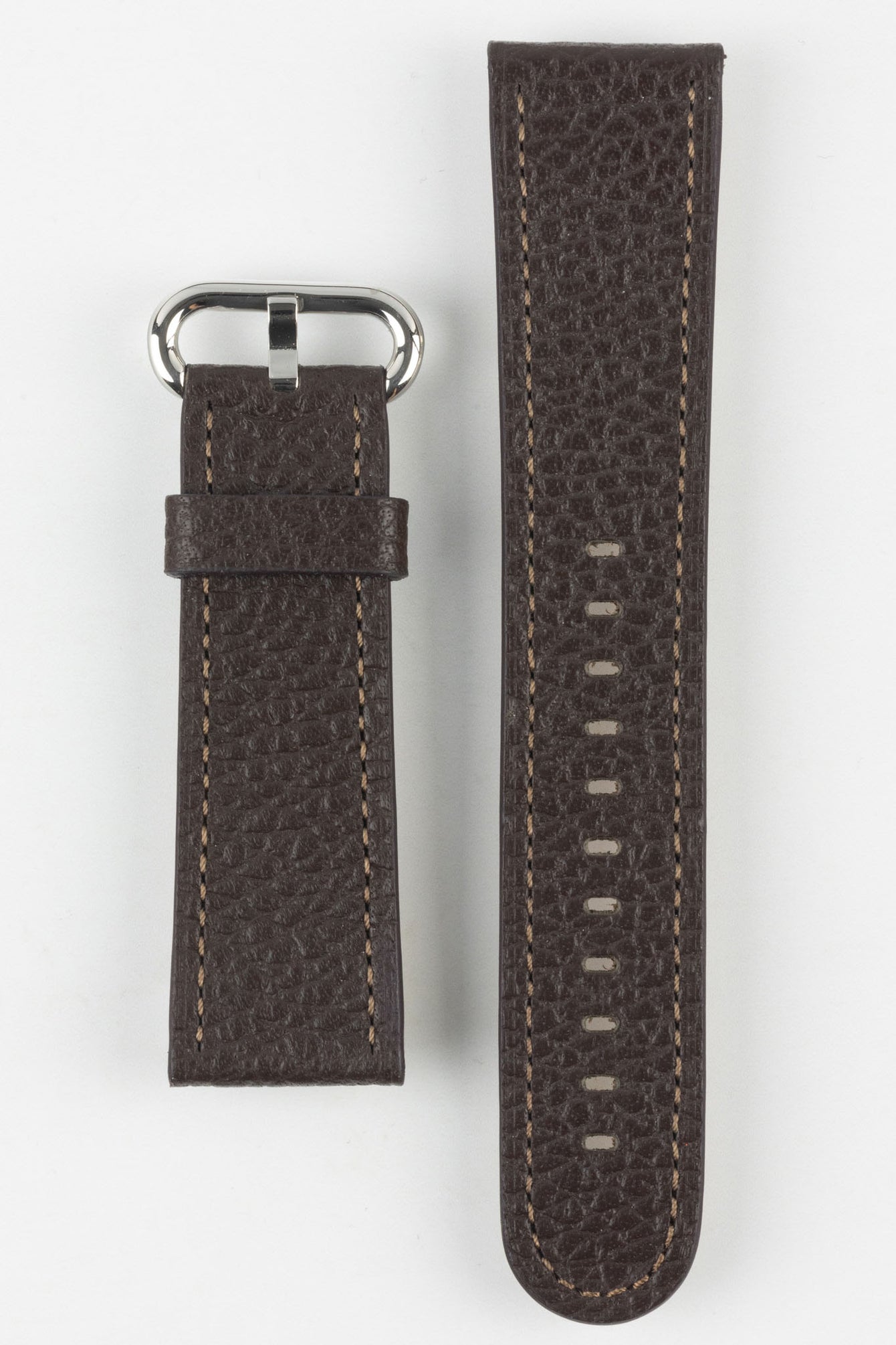 RIOS1931 CONNECT Buffalo Leather Watch Strap for 42 / 44 / 45mm / Ultra Apple Watch in MOCHA