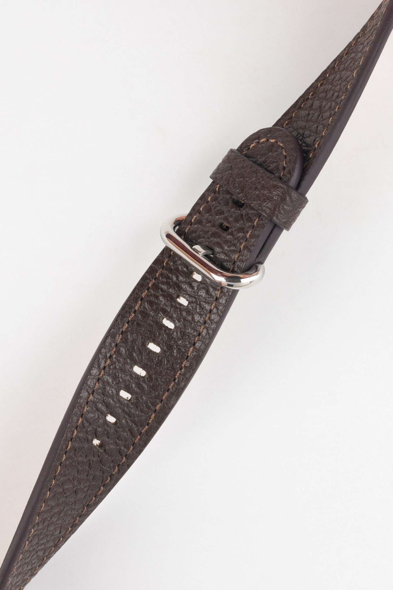 RIOS1931 CONNECT Buffalo Leather Watch Strap for 42 / 44 / 45mm / Ultra Apple Watch in MOCHA