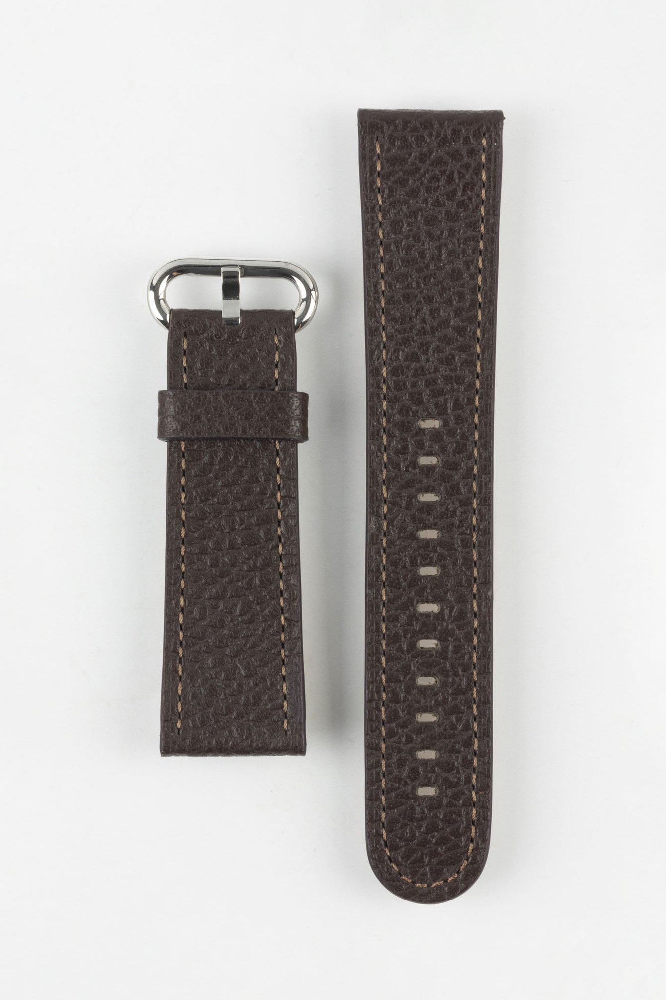 RIOS1931 CONNECT Buffalo Leather Watch Strap for 42 / 44 / 45mm / Ultra Apple Watch in MOCHA