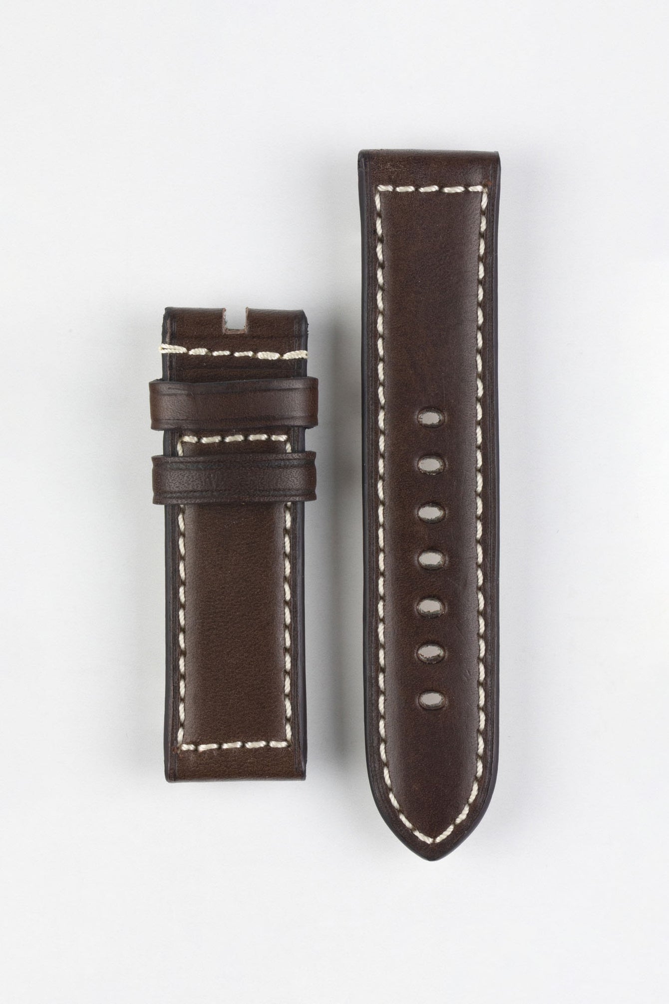 RIOS1931 FIRENZE Genuine Russia Leather Watch Strap in MOCHA