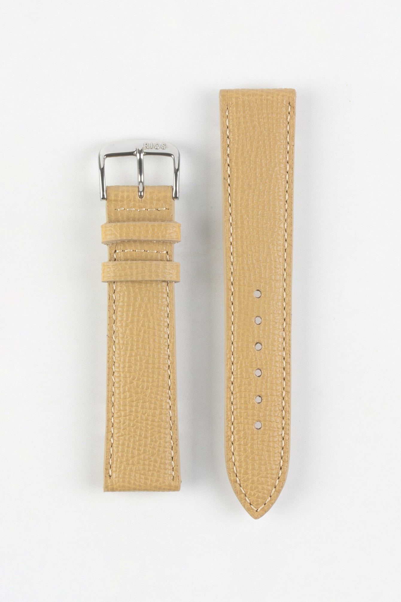 RIOS1931 FRENCH Leather Watch Strap in CASHMERE