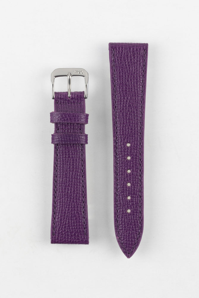 RIOS1931 FRENCH Leather Watch Strap in PURPLE