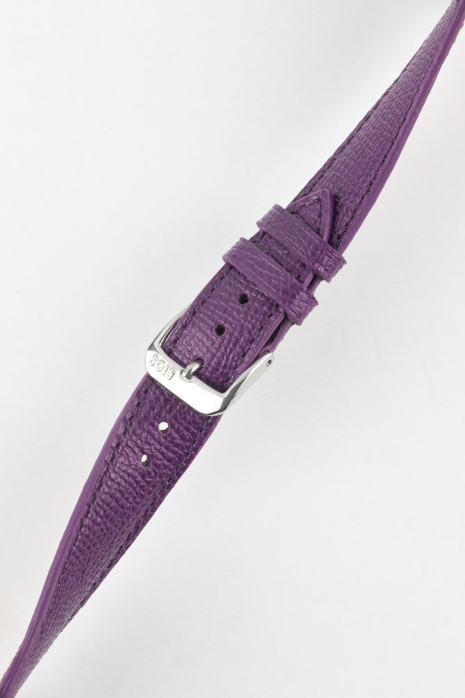 RIOS1931 FRENCH Leather Watch Strap in PURPLE