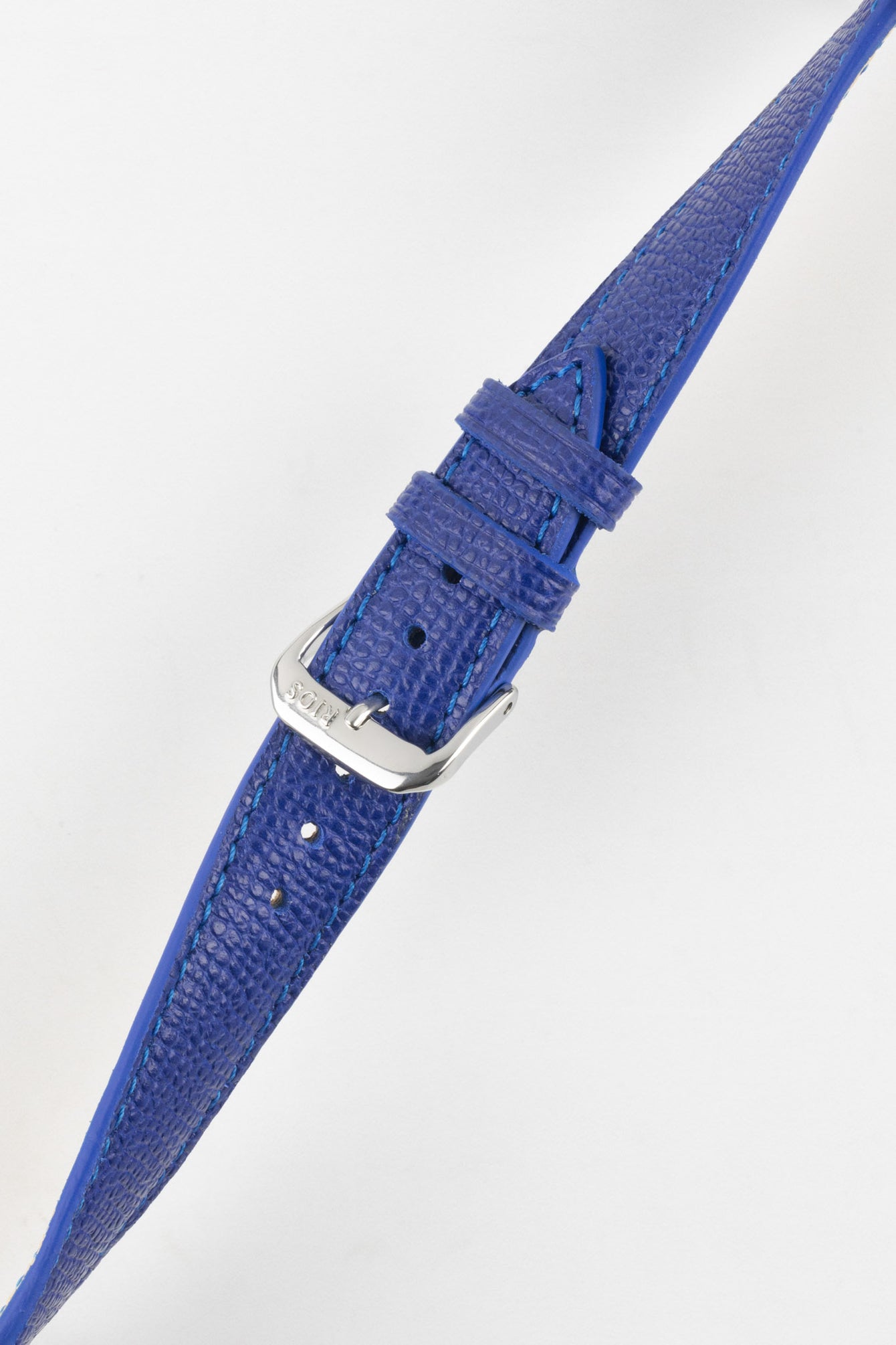 RIOS1931 FRENCH Leather Watch Strap in ROYAL BLUE